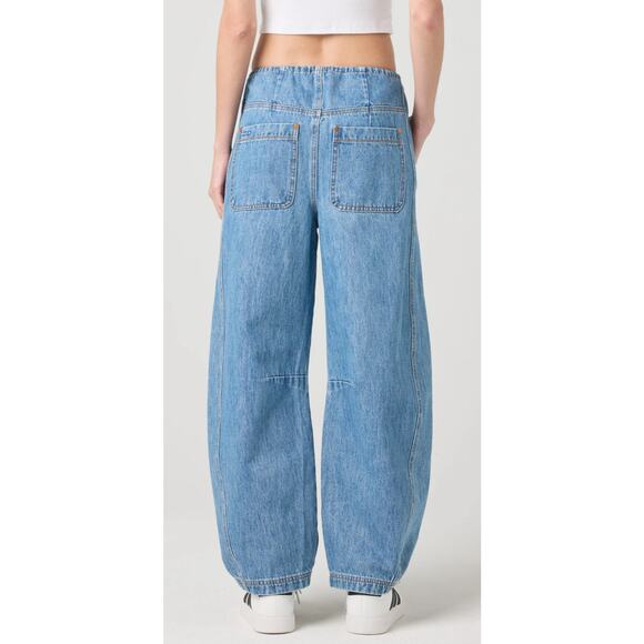 NEW BLANKNYC SZ Med Fan Mail Barrel Leg Carpenter Jean (Retail $128) - Picture 4 of 7